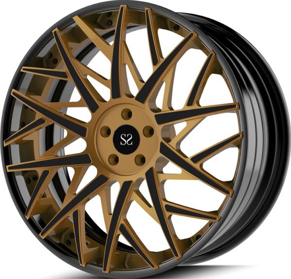 22x10 Custom 3PC Forged Aluminum Alloy Rims Matt Bronze Face For RAM 1500 2022