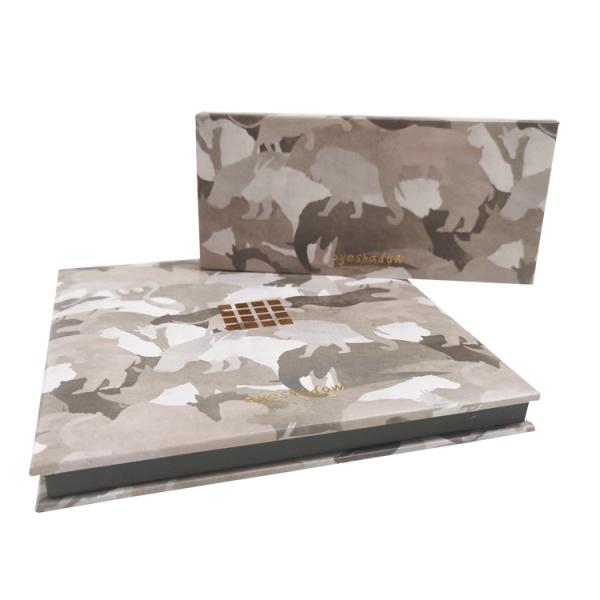 Square Magnetic Empty PaperBoard Eyeshadow Palette with Mirror | Custom Box