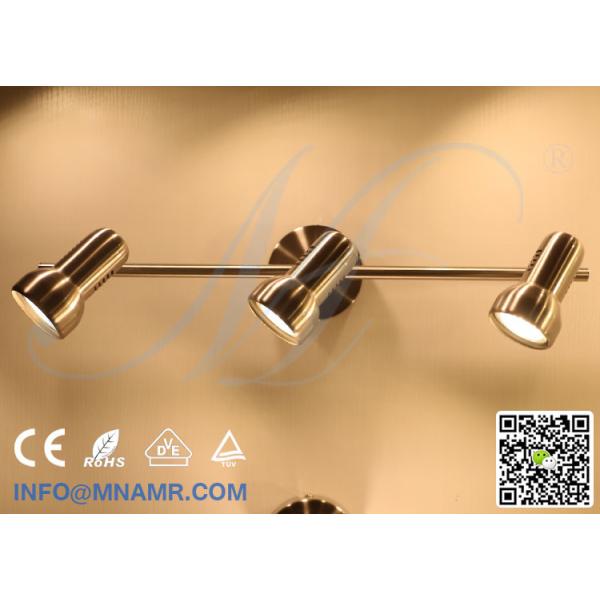 3 Outlets Spot Light Ceiling Bar Light Chrome Come With AC220V 3X5W GU10 LED Lamp