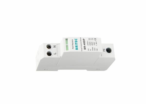 40kA 275V Single Phase 2P Type 2 + 3 Class II + III Surge Arresters BR-40DP 2P