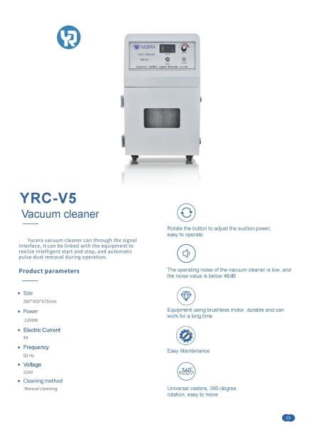 YRC-V5 Aspirateur Dentaire pour Fraiseuse Dentaire Extracteur de Poussière