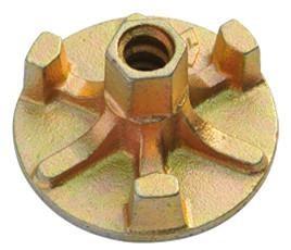 Acessórios de moldagem galvanizada Nut de asa de ferro fundido para 15/17mm Tie Rod