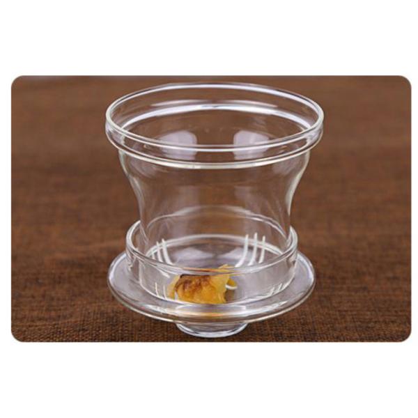 Стеклянная чашка Инфузер чая темного защитного стекла подгоняла логотип для офиса/перемещения