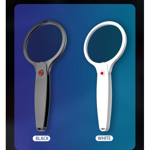 High Quality Wholesale Custom Optical Instruments  Magnifying Glass Foldable Handheld 3X 6X Magnifier