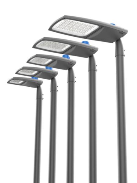 Die Casting Aluminum Body led street light fixtures Tempered Glass With Lens