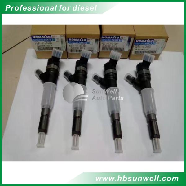 Diesel Engine Komatsu Injector 0445110307 For PC70-8 6271-11-3100 ISO9001