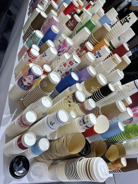 Machine d'impression de gobelets en papier flexographique FM-B 1020 quatre couleurs à grande vitesse avec une largeur d'impression maximale de 1000 mm