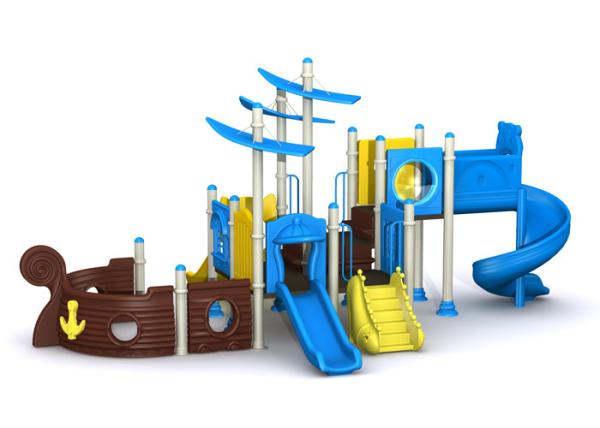 3-14 Years Kids Outdoor Playground Equipment Anti Static Pirate Style TQ-HD105