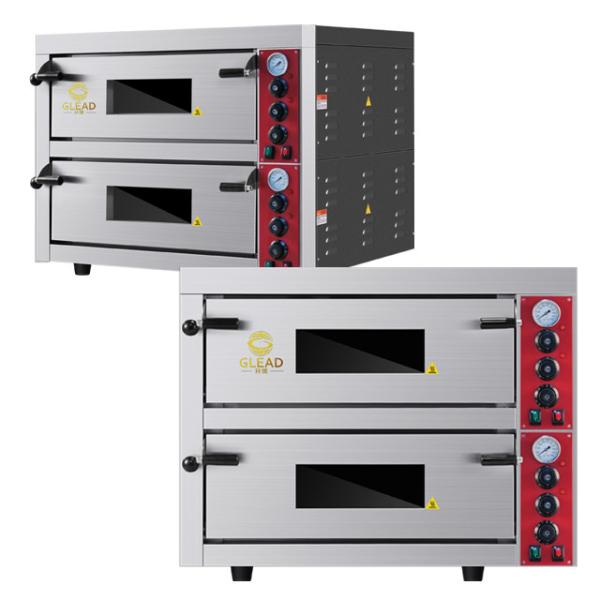 Equipamento para fornos de cozimento de pizza 115 kg Forno de cozimento comercial elétrico Base de mármore/aço inoxidável