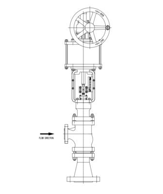 High Performance Water Valves Angular Black Water Regulating Valve Three Way