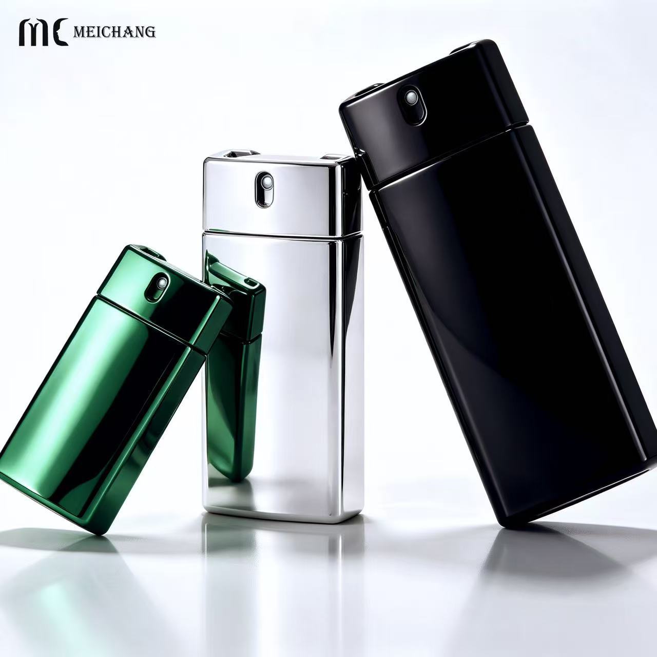 Square Refillable Perfume Spray Bottle – 10ml / 20ml / 40ml Portable Perfume Packaging (MC-1205)