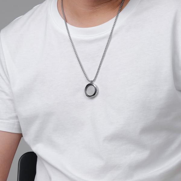 Collier en acier inoxydable et en or Collier d'usine Collier d'homme en gros