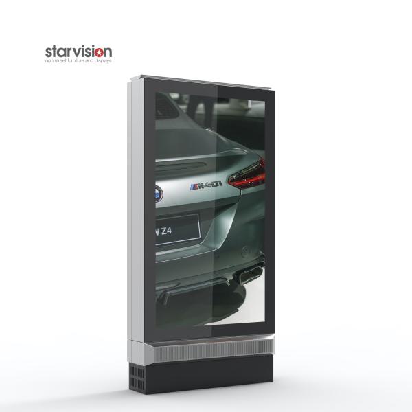 Anti Reflective Glass 2500cd/M2 55 Inch Digital Signage Display For Petrol Station
