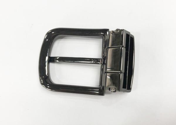 Gun Metal Nickel Free Clamp Belt Buckle 1 3/8 Inch ( 35 mm ) With Round Shape