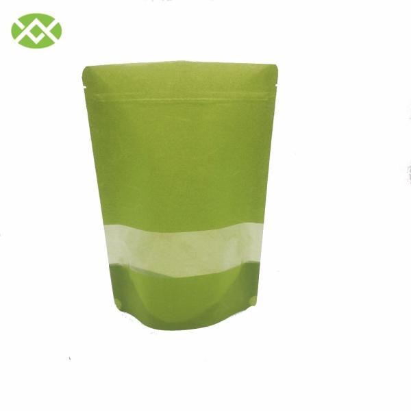 Бумажный мешок сумок рисовой бумаги качества еды Силк с ясной молнией окна влагостойкой