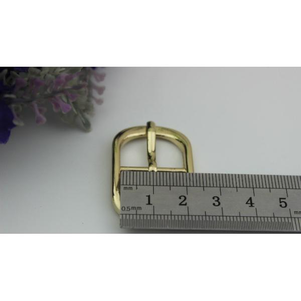 Fashion popular hardware accessories 20 mm zinc alloy gold oval pin buckle for shoes clothing hardware accessories
