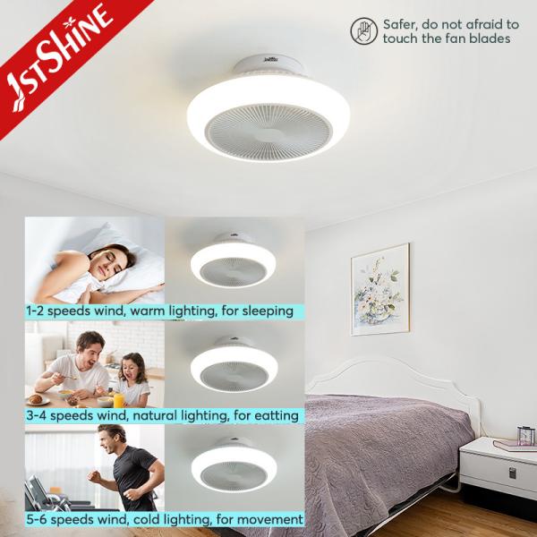 Ventilador de teto decorativo de 18 polegadas com luzes 6 opção de velocidade e funcionalidade dimmable