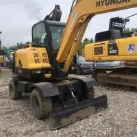 6 tonnes d'occasion Hyundai Excavators R60W Hyundai Excavator à roues