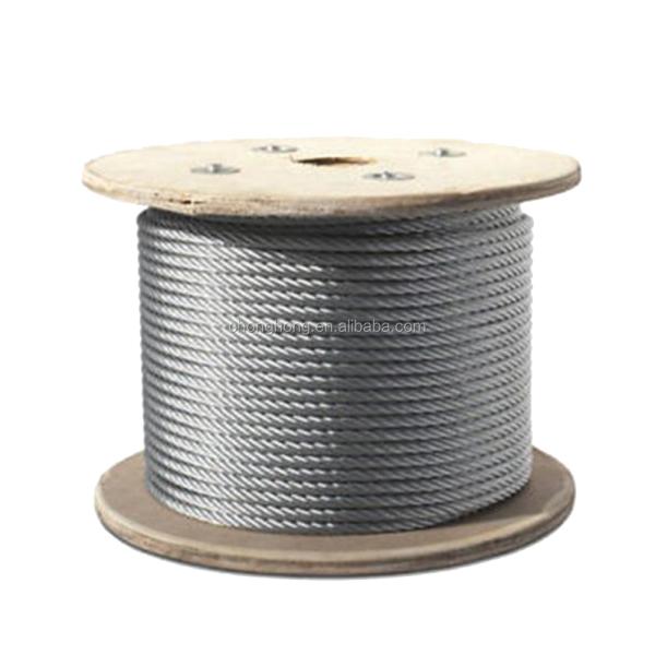 6x12 7FC Steel Cable Rope 8mm Galvanized Wire Rope for Heavy-Duty Steel Applications