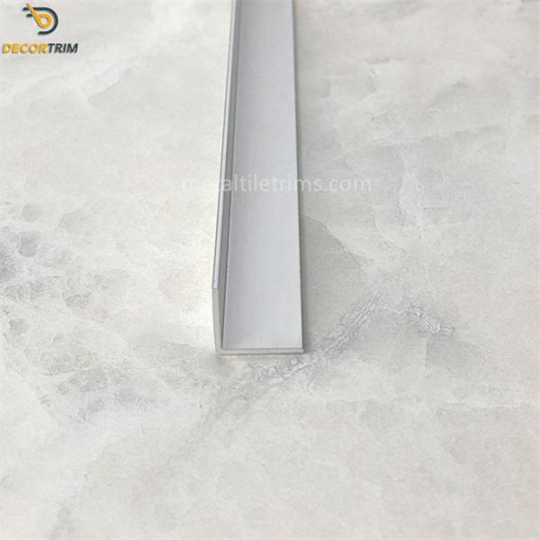 Corrosion Resistant Tile Ceramic Trim 20mm ×20mm External Aluminum Trim Silver