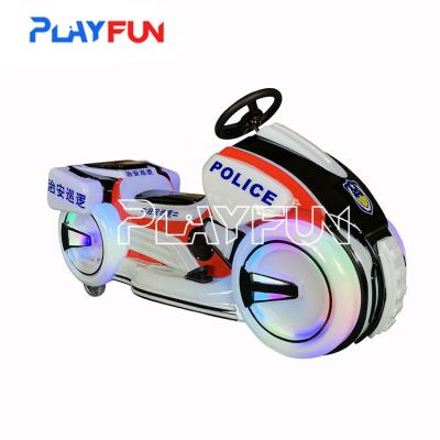 Police de moto de course à la monnaie fonctionné des promenades pour enfants sur la batterie de voiture jeu machine d'arcade