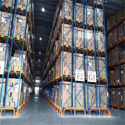 Industrial Double Deep Pallet Rack Customized Metal Racks For Warehouse Storage