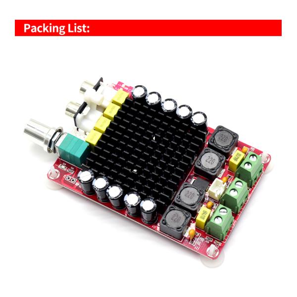 2*100W Dual Channel Power Amplifier Board for Home Stereo with TDA7498 Audio Board