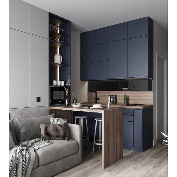 Бесплатный дизайн мини-кухонные шкафы для гостиничного номера