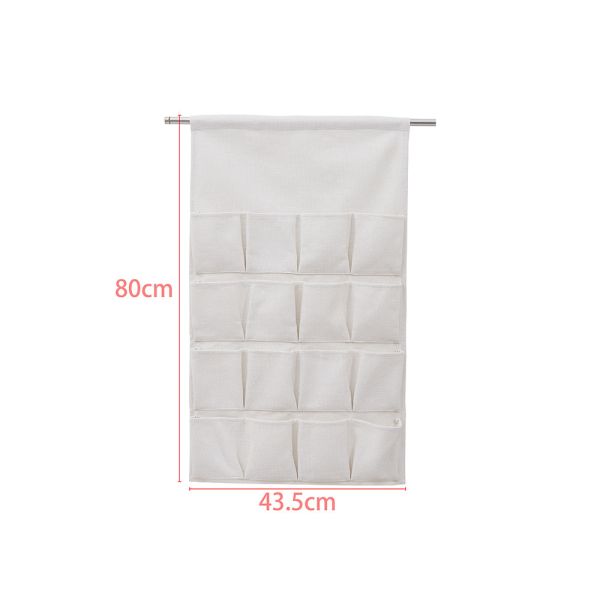 Sublimation Cotton Linen Christmas Advent Calendar With Multiple Pockets Diy Wall-Mounted Canvas Storage Bag For Xmas Holiday Festival