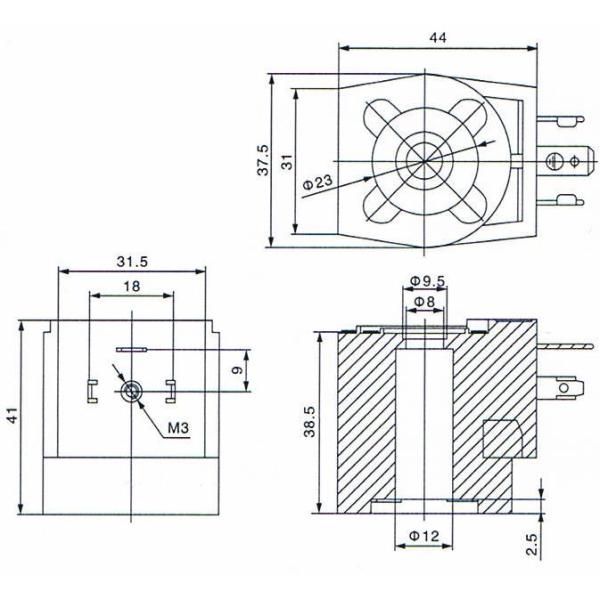 Тип катушка Goyen замены K0301 клапана реактивного сопла ИМПа ульс CY123 N282 C53056N