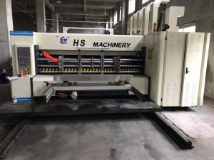 A maquinaria ondulada semi automática Flexo da cartonagem que imprime Slotter