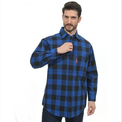 A camisa resistente THPC franco do trabalho da chama do algodão 100 ateia fogo a camisas avaliados do trabalho