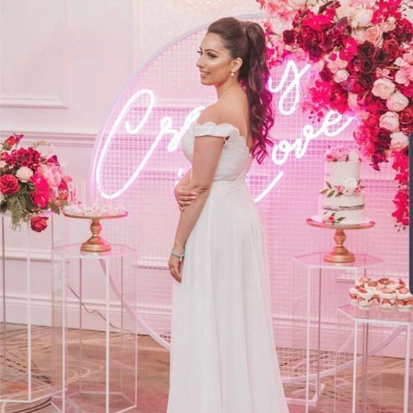 Unbreakable Neon Wedding Backdrop With Lights Wedding Backdrop Curtain Led Wedding Sign Balloon Backdrop Stand