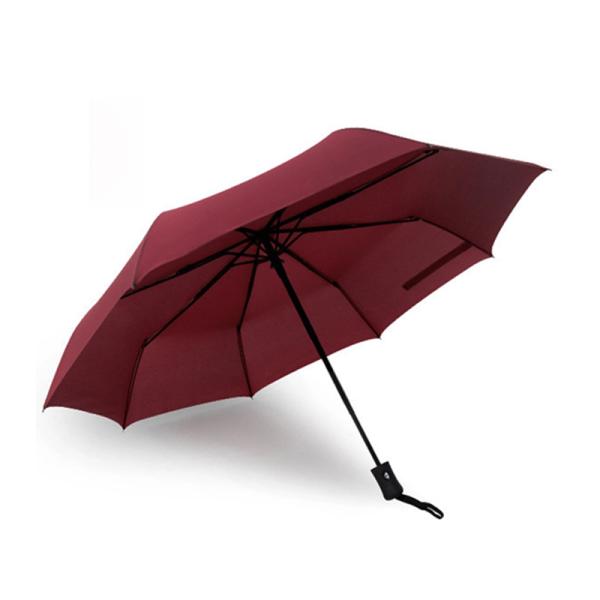 Steel Ribs Personalized Customized Fold Umbrella with Print Logo Open Diameter 95cm