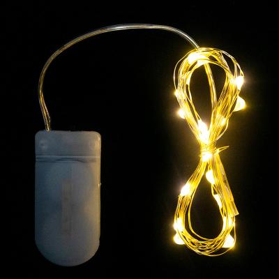luzes feericamente da corda do diodo emissor de luz de 1M 10LEDs CR2032 Mini Starry