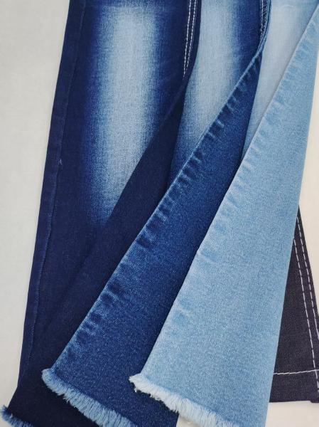 Fabric denim 68% coton, style sergé, 9.7oz, fabricant d'usine, construction 10*21/70 JSD3264 pour jeans