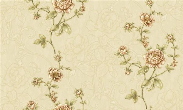 Fashion Deep Embossed Wallpaper , Bedroom Damask Wallpaper For Decoration