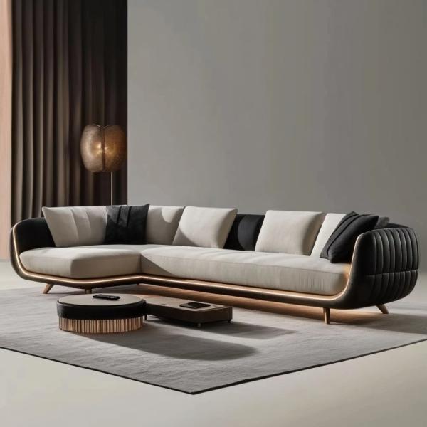 Modern Upholstered 2 3 Seater Sofa Light Luxury Living Room Lounge Loveseat Sofas Leather Couch Set Furniture