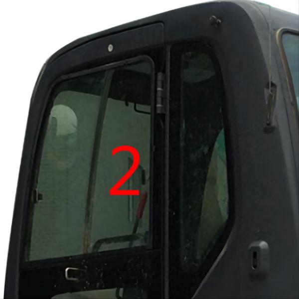 L'excavatrice Door Window Replacement de SK230-6 SK-6 SK-8 a laissé le pare-brise latéral droit de la position NO.2
