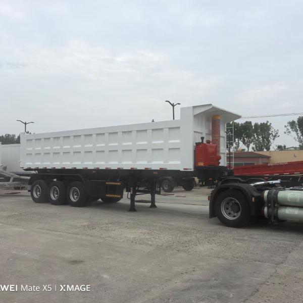 Customized 3 Axles Heavy Duty Delivery Dumper Truck Semi-Trailer with 1840mm Tread