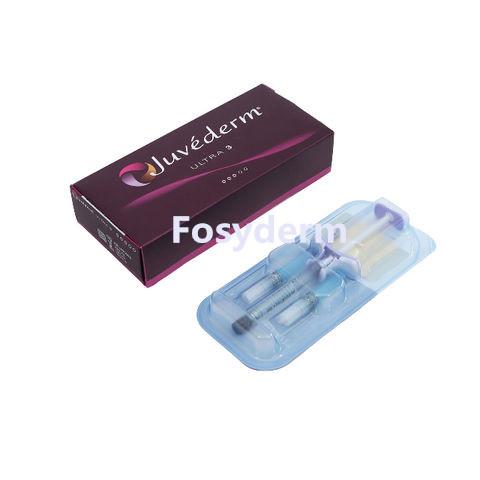 Enchimento cutâneo de Juvederm dos produtos cosméticos para os bordos da cara