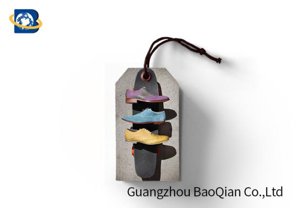 3D Image Custom Shoe Hang Tags , Shoes Lenticular Labels PET / PP / Paper Material