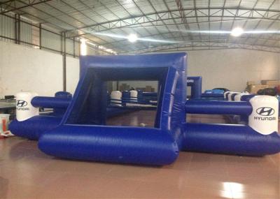 Outdoor Funny Inflatable Football Games Digital Printing dark blue customized inflatable football area