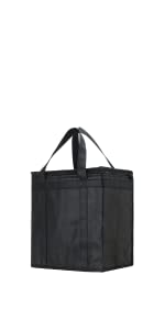 Foldable Insulated Shopping Bags Groceries Sturdy Zipper Washable Stands Coller Bag