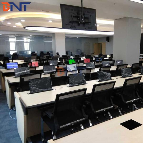 BNT 17 3 Retractable Touch Screen Hidden in Meeting Table Flip up LCD Monitor Lift