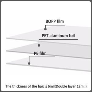 Golden High Barrier Aluminumed Foil Flat Bottom Standing Coffee Beans Storage Bags, Reusable Sealable Side Zipper