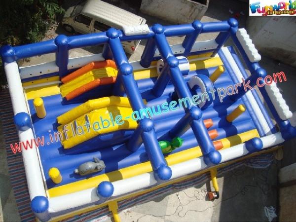 Parque de diversões inflável gigante personalizado de encerado do PVC do anúncio publicitário 0.55mm para o jogo das crianças