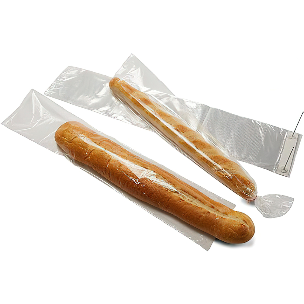 Customizable Plastic Long Loaf Bread Bags For Food Packaging