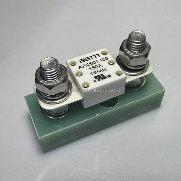 Fiberglass Bolt on Fuse Holder FHR39-M8-01 200V 800A for EV HEV Protection, Fit for A202001 Series High Current Fuse 100-500A