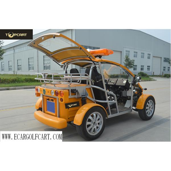 Battery Powered Golf Cart 2 Seater , Electric Police Vehicles Easy Handle